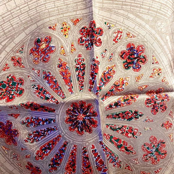 Sacred Silks Creation Rose Window Scarf, 100% Silk, Brand New, Original box - Picture 2 of 6
